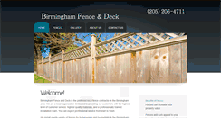 Desktop Screenshot of birminghamfenceanddeck.com