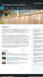Mobile Screenshot of birminghamfenceanddeck.com