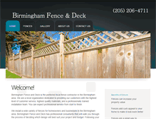 Tablet Screenshot of birminghamfenceanddeck.com